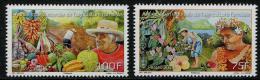 Polynésie Française 2014 - Fruits, Agriculture Familiale - 2 Val Neufs // Mnh - Ungebraucht