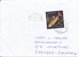 Romania Cover Sent To Denmark 5-5-2009 Single Stamped FISH - Covers & Documents