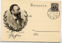 DR  P 211 Postkarte Leipzig ERSTTAG  7.1.1931 - Briefkaarten