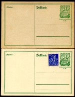 DR P140I  2 Postkarten 1921  Kat. 5,00 € - Cartes Postales