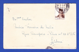 ENVELOPPE -- CACCHET CORRº E TELº . ESTORIL - 21.8.1947  -- VOIR 2 IMAGES - Storia Postale