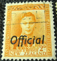 New Zealand 1938 King George VI Official 2d - Used - Oficiales