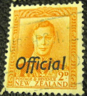 New Zealand 1938 King George VI Official 2d - Used - Dienstmarken