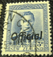 New Zealand 1938 King George VI Official 3d - Used - Oficiales