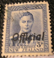 New Zealand 1938 King George VI Official 3d - Used - Servizio