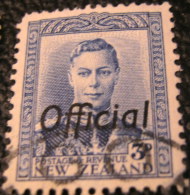 New Zealand 1938 King George VI Official 3d - Used - Servizio