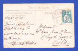 CARTE POSTALE -- CACHET - LISBOA CENTRAL? - 2ª SECÇÃO - 20.11.1915 - Lettres & Documents