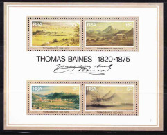South Africa - 1975 - Thomas Baines Landscape Paintings -Miniature Sheet MNH - Neufs