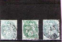 1900 - BLANC  Mi No 89 Et Yv 110  Nuances - 1900-29 Blanc