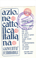 Tessera Azione NCattolica Italia Gioventù Femminile-Sezione Aspiranti - Timbri Generalità