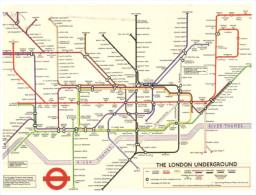 (PH 11) Map Of London Underground - Métro