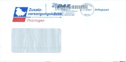 BRD Nordhausen Privatpost 2007 DAZ Brief- Und Kurierdienst Infopost Zusatzversorgung Thüringen Landkarte - Posta Privata & Locale