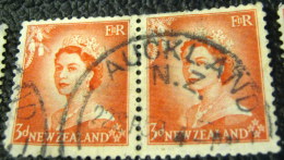 New Zealand 1954 Queen Elizabeth II 3d X2 - Used - Ongebruikt