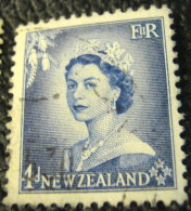 New Zealand 1954 Queen Elizabeth II 4d - Used - Ongebruikt