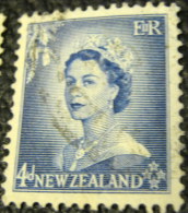 New Zealand 1954 Queen Elizabeth II 4d - Used - Ongebruikt