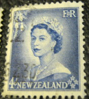 New Zealand 1954 Queen Elizabeth II 4d - Used - Ongebruikt