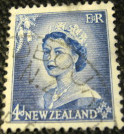 New Zealand 1954 Queen Elizabeth II 4d - Used - Ongebruikt