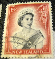 New Zealand 1954 Queen Elizabeth II 1s - Used - Unused Stamps