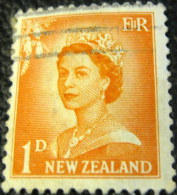 New Zealand 1955 Queen Elizabeth II 1d - Used - Unused Stamps