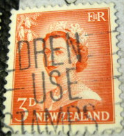 New Zealand 1955 Queen Elizabeth II 3d - Used - Unused Stamps