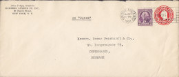 United States Uprated Postal Stationery Ganzsache Entier BAMBERG LUMBER Co., NEW YORK 1939 S.S. "PARIS" Shipsmail - 1921-40