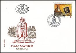 Yugoslavia 1990, FDC Cover "Day Of Stamp" - FDC