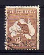 Australia - 1923 - 6d Kangaroo - Used - Used Stamps