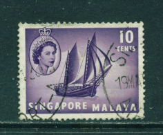 SINGAPORE  - 1955+   Queen Elizabeth II Definitives  10c  Used As Scan - Singapour (...-1959)