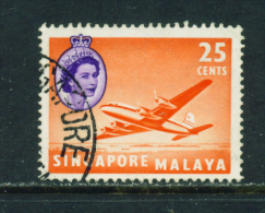 SINGAPORE  -1955+   Queen Elizabeth II Definitives  25c  Used As Scan - Singapore (...-1959)
