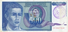 BOSNIE HERZEGOVINE - BOS-500DIN-1992Ab / P 1 - O°/TTB - COTE IPCbanknotes: 30,00€ - #0030 - Bosnien-Herzegowina