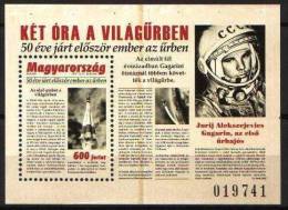 Hungary 2011. Space - Gagarin - The First Flying 50. Anniversary Sheet MNH (**) Michel: Block 340 - Ungebraucht