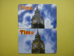 2 Prepidcard Time 2 Different Colors Used Rare - Cartes GSM, Recharges & Prépayées