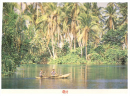 (PH 15) Fiji Island - Boy In Boat On River - Fidji