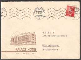 BuM1442 - Böhmen Und Mähren (1944) Mährisch-Ostrau 1 (sender: Palace Hotel Mährisch-Ostrau) - Hôtellerie - Horeca