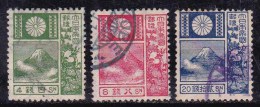 Japon 1922 N°Y.T. :   170 à 172 (fil. A)  Obl. - Usados