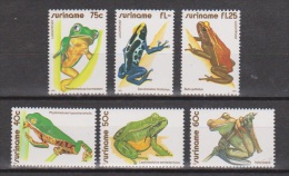 Suriname Luchtpost 256-261 MNH; Kikkers, Frogs, Grenouille, Rana 1981 - Rane