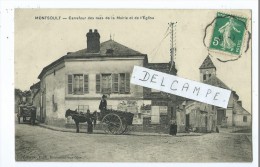 CPA - Montsoult - Carrefour Des Rues De La Mairie Et De L'Eglise - Montsoult