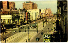 Canal Street, New Orleans, Louisiana - & Tram, Old Cars - Other & Unclassified