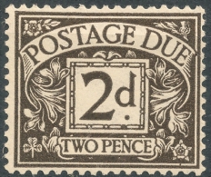 Great Britain  1955 - Postage Due   2d -  Wmk 298 (Tudor Crown Sideways) MH Scott J40 - Tasse