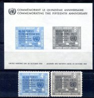 Nations Unies                           Bloc  2 ** +  80/81 ** - Blocks & Sheetlets