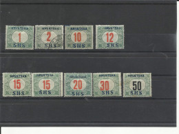 YUGOSLAVIA TAXAS 1/9  *  MH , USADO - Portomarken