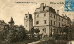 CPA 69 VILLIE MORGON CHATEAU DE BELLEVUE 1924 - Villie Morgon
