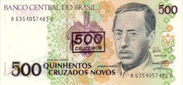 BRESIL  500 Cruzeiros/500 Cruzados Novos  Emission De 1990   Pick 226 B           ***** BILLET  NEUF ***** - Brésil