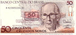 BRESIL 50 Cruzeiros/50 Cruzados Novos  Emission De 1990   Pick 223           ***** BILLET  NEUF ***** - Brésil