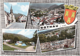 67 - Bas-Rhin - ROTHAU - Dentelée - Vue Générale - Piscine - Camping - Centre - Eglise - Format 10,5 X 15 - Rothau