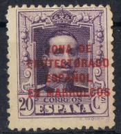Sello 20 Cts Alfonso XIII, Marruecos Protectorado Español, Num 89 * - Maroc Espagnol