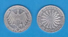 ALEMANIA (Republica Federal) 10 Marcos 1.972 F PLATA/SILVER SC/UNC  KM#134.1  DL-10.803 - Andere & Zonder Classificatie