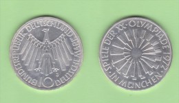 ALEMANIA (Republica Federal) 10 Marcos 1.972 J PLATA/SILVER SC/UNC  KM#134.1  DL-10.805 - Autres & Non Classés