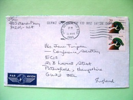 USA 1993 Cover Denver To England - Birds Ducks - Storia Postale