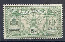 140011654  NEW  HEBRIDES  YVERT   Nº  38  */MH - Unused Stamps